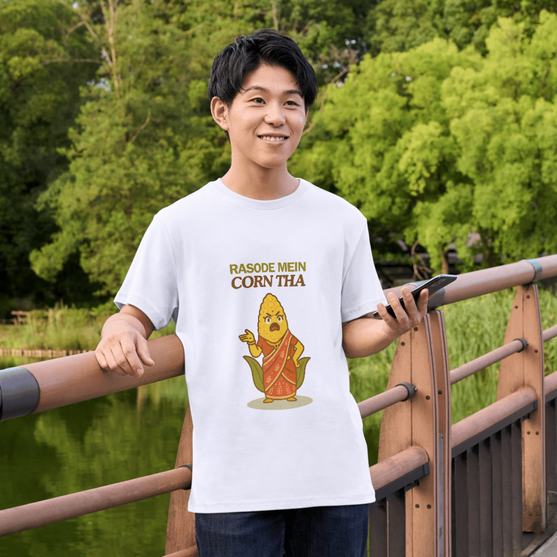 Rasode Mein Corn Tha T-Shirt