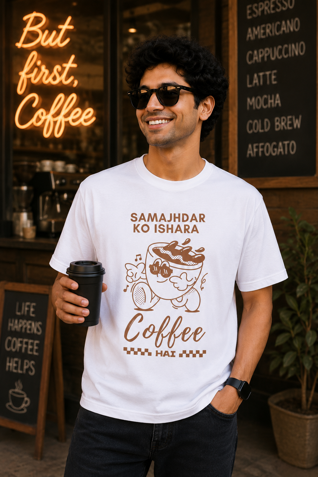 Samajhdar Ko Ishara Coffee Hai Tee Unisex