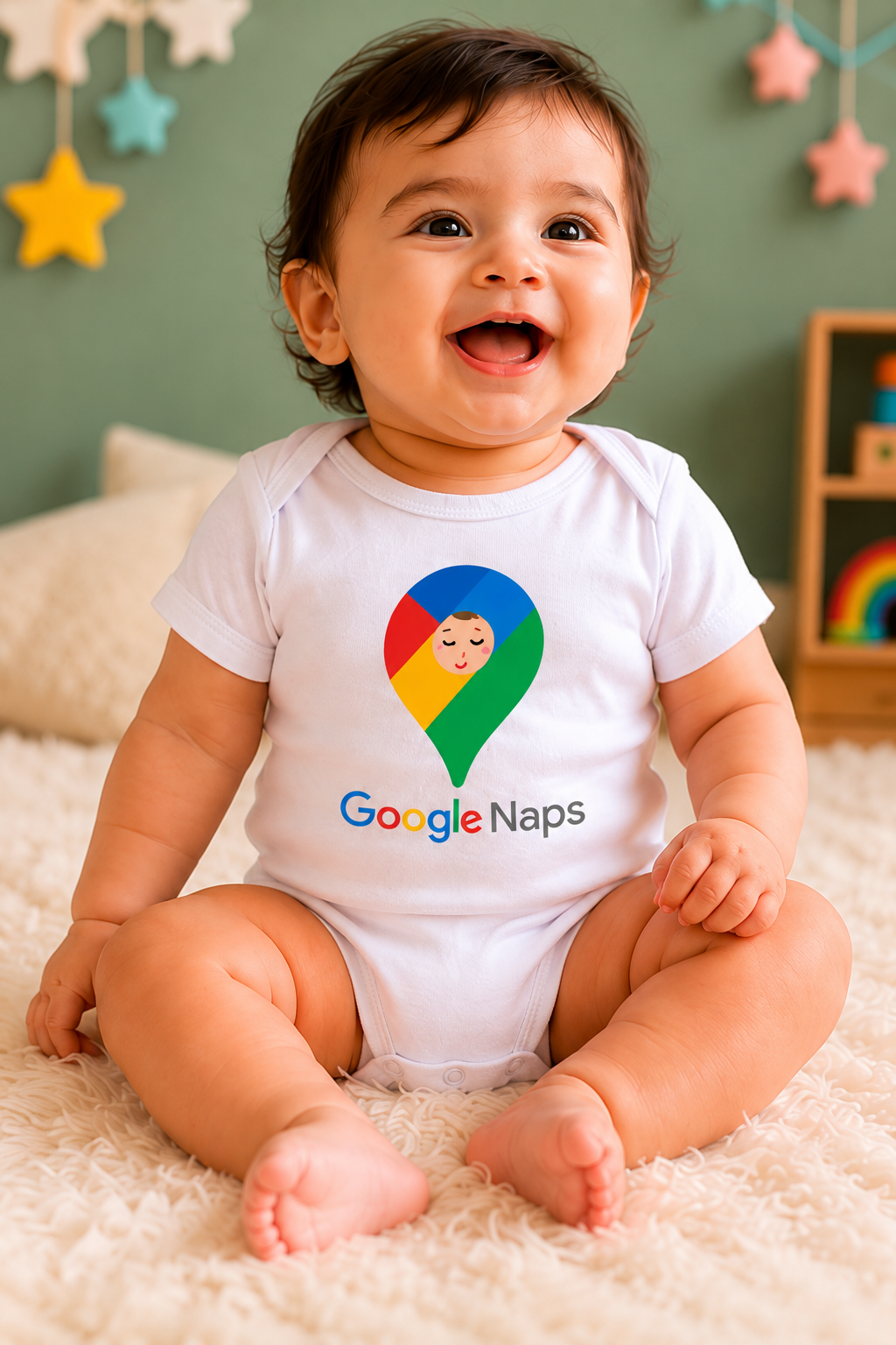 Google Naps Baby Onesie