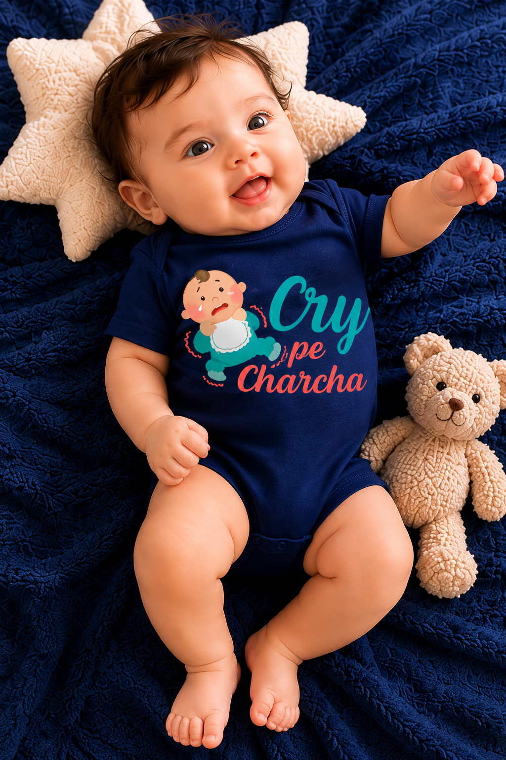 Cry Pe Charcha Baby Onesie