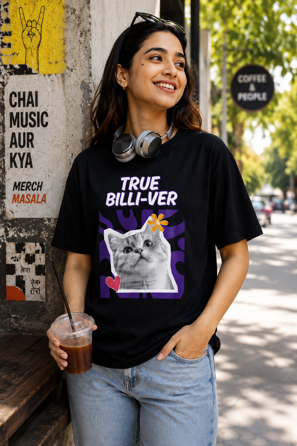 Cat Lover 'True Billi-ver' Tee Unisex