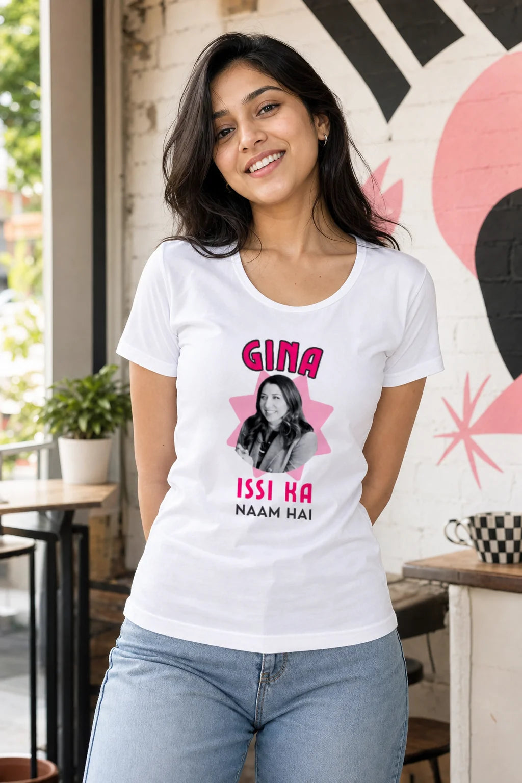 Gina Issi Ka Naam Hai T-Shirt Women